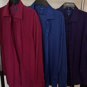 Apt. 9 Men's Shirts - Burgundy, Royal Blue, Deep Purple